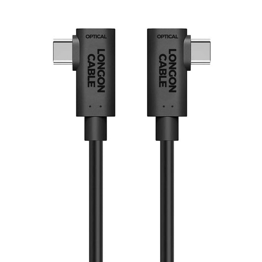 LONGON CABLE Optical Fiber USB3.1 Gen2 TypeC Double 90 Degree Angle Cable 10Gbps For  Hasselblad Phase One NIKON Canon SONY SLR Camera Link Cable LG003
