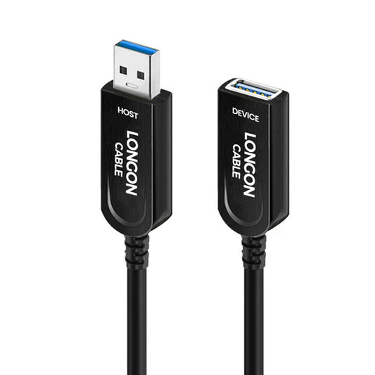 LONGON CABLE Optical Fiber USB3.1 Gen2 Type AM to AF Extension Cable Backward Comaptible 10Gbps Backward Comaptible with USB3.0 USB2.0 USB1.1 For PC Host Camera VR AR Mouse Keyboard  LG024