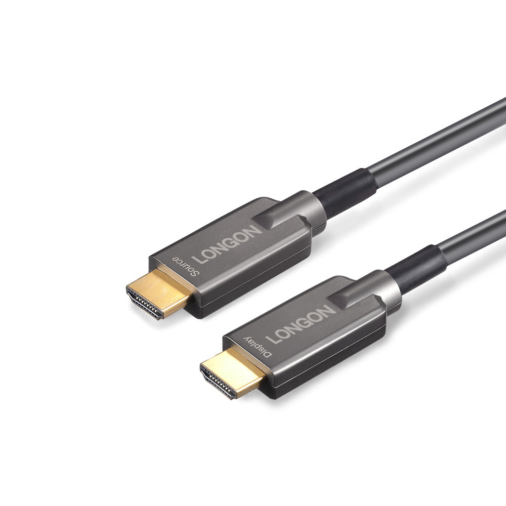 LONGON Certified Armored HDMI2.1 Optical Fiber Cable 8K@60Hz 4K@120Hz Support eARC
