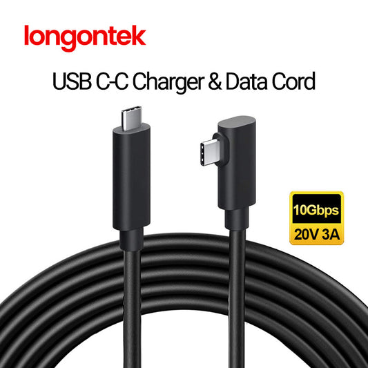 Longontek USB Type C Cable for Oculus Quest 1 2 Link Compatible VR Data Transfer Fast Charge USB 3.2 Type-C to USB C Cord