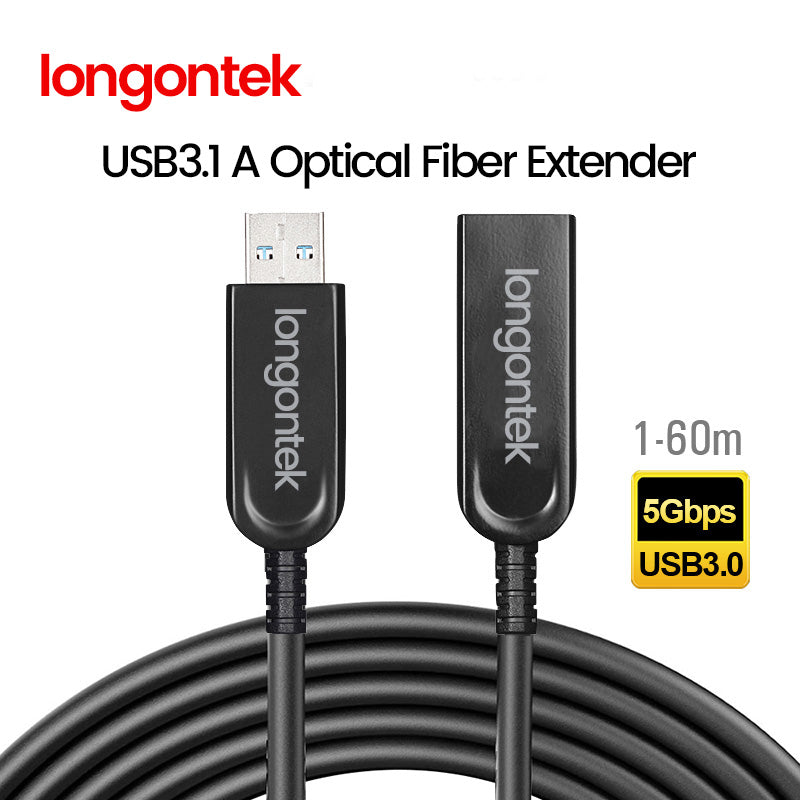 Longontek USB3.1 AM-AF Active Optical Fiber Extension Cable 10G AOC USB A Male To Female Cable Not Backward Compatible Version