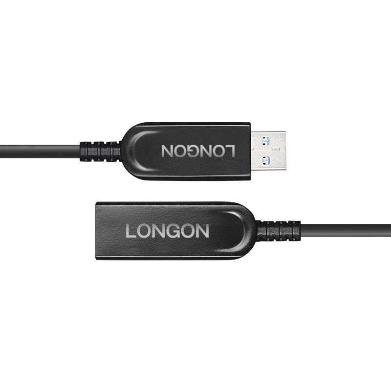 LONGON AOC USB3.0 Male to Female Optical Fiber Extension Cable 5Gbps 5